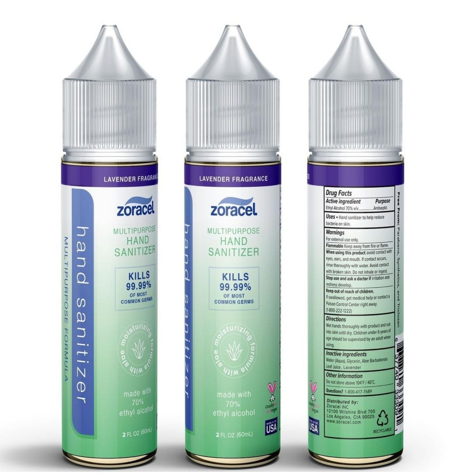 Zoracel hand sanitizer