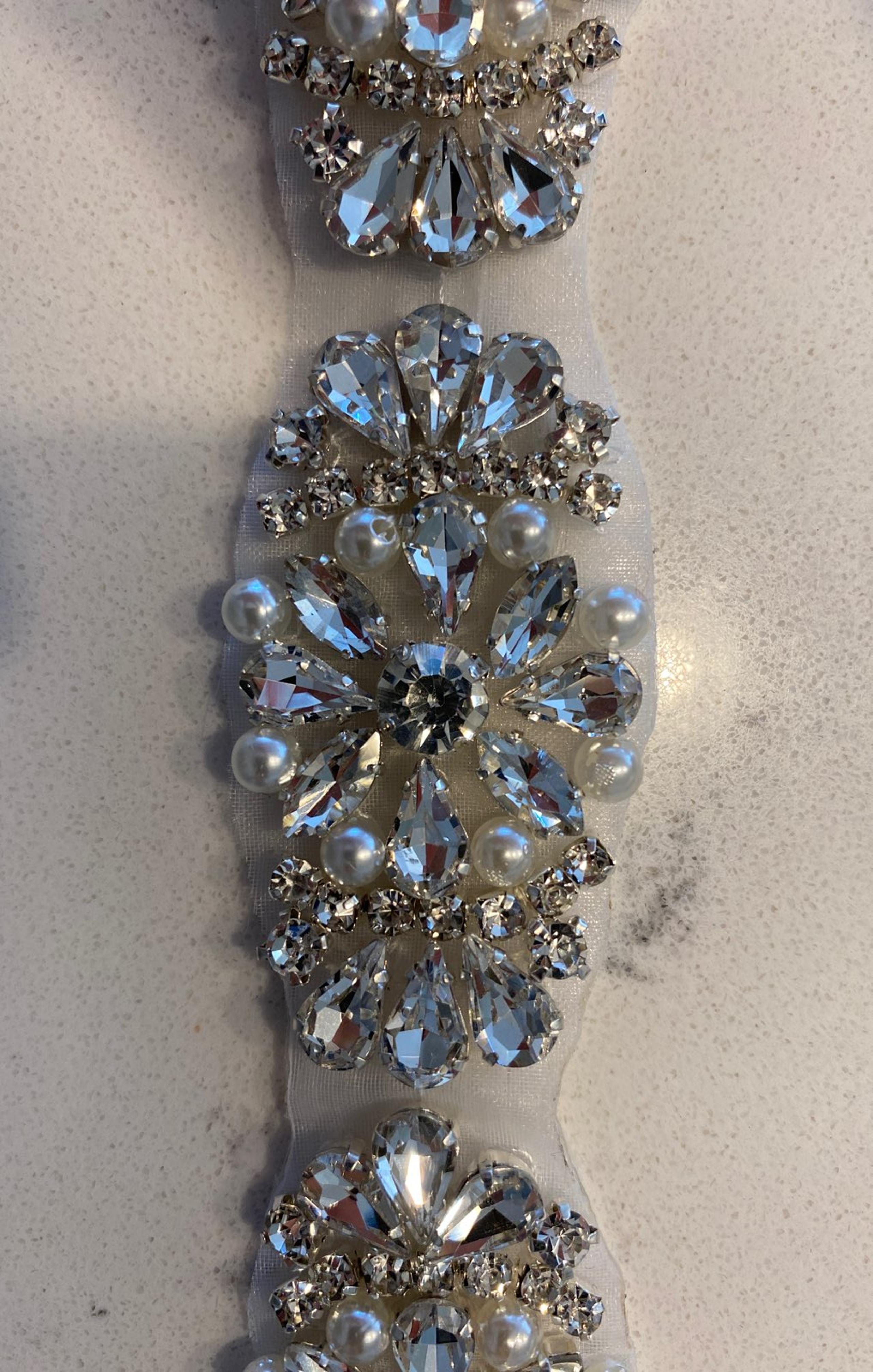 Silver Rhinestone Bridal Belt - Independent