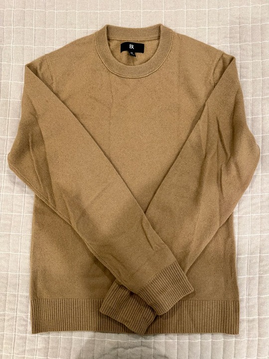 Banana Republic Cashmere Tan Alta Crewneck Sweater