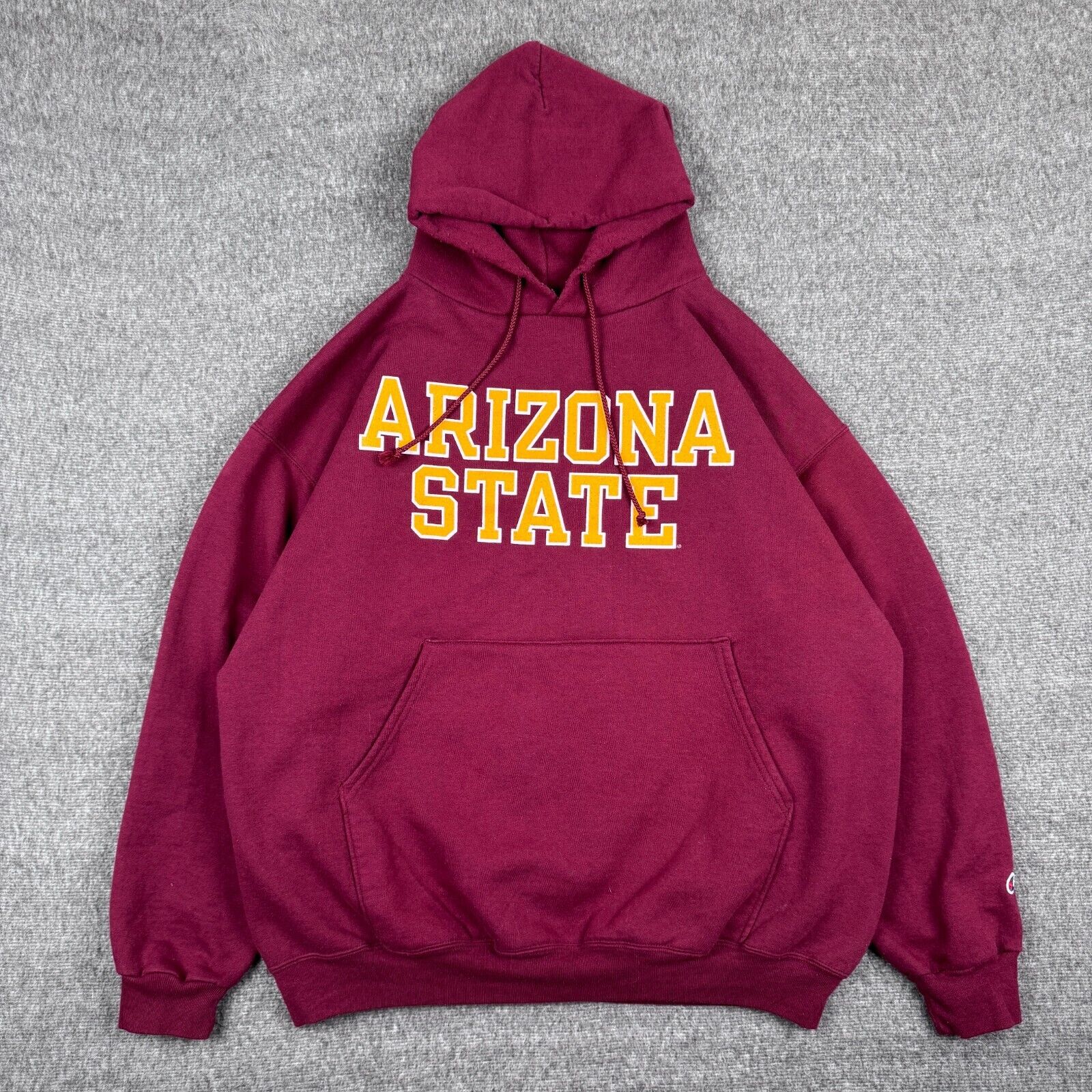 Vintage Champion Arizona State Hoodie Men's XL Red NCAA Basketball College Y2K