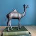 Vtg etched brass camel figurine