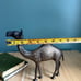 Vtg etched brass camel figurine