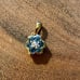 Small Blue Stones & Diamond Pendant