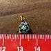 Small Blue Stones & Diamond Pendant