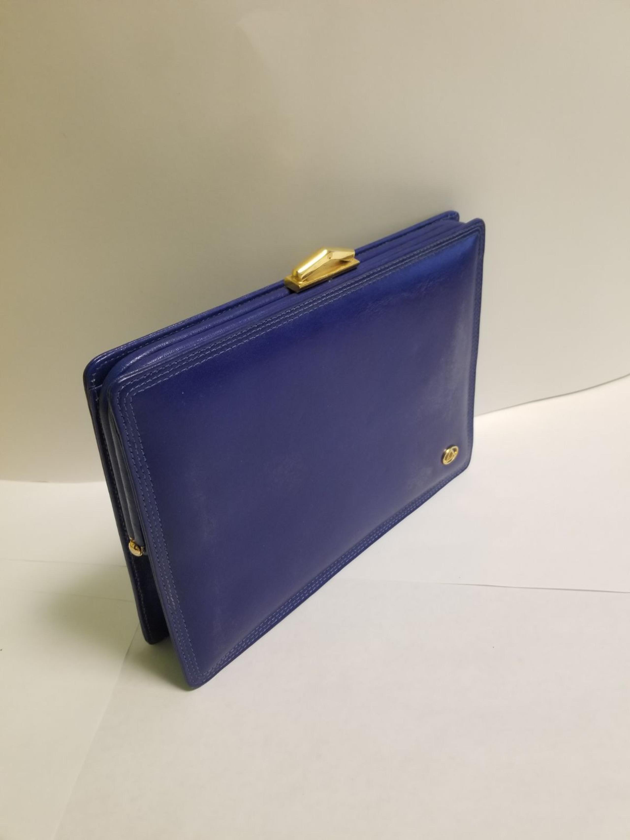 Vintage Liz Claiborne Clutch in Royal Bl