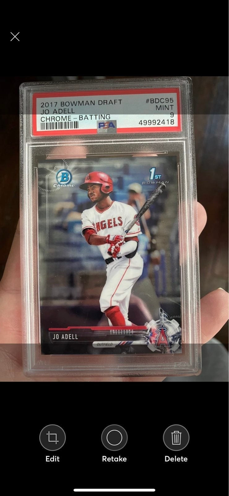 2017 1st Bowman Chrome Draft Jo Adell