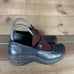keen womens size 6 shoes blue leather slip on comfort loafers  Pre owned. No box