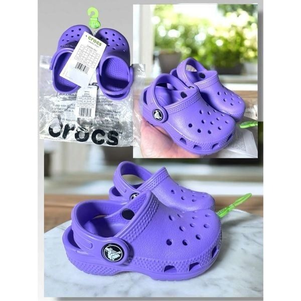 NEW CROCS Toddler Baby Clogs Slip-on Water Shoes Size C 5