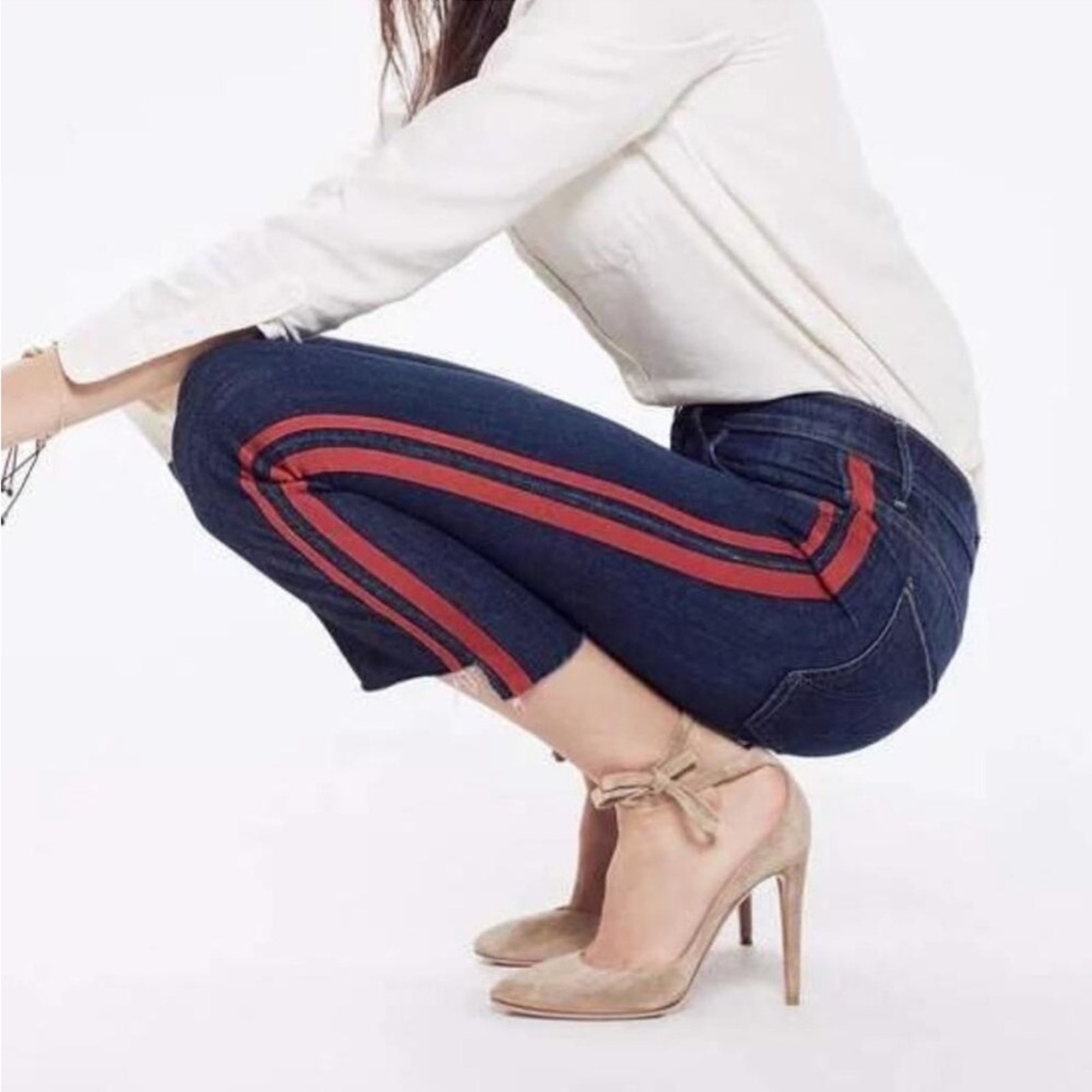 MOTHER Insider Crop Step Fray Size 24
