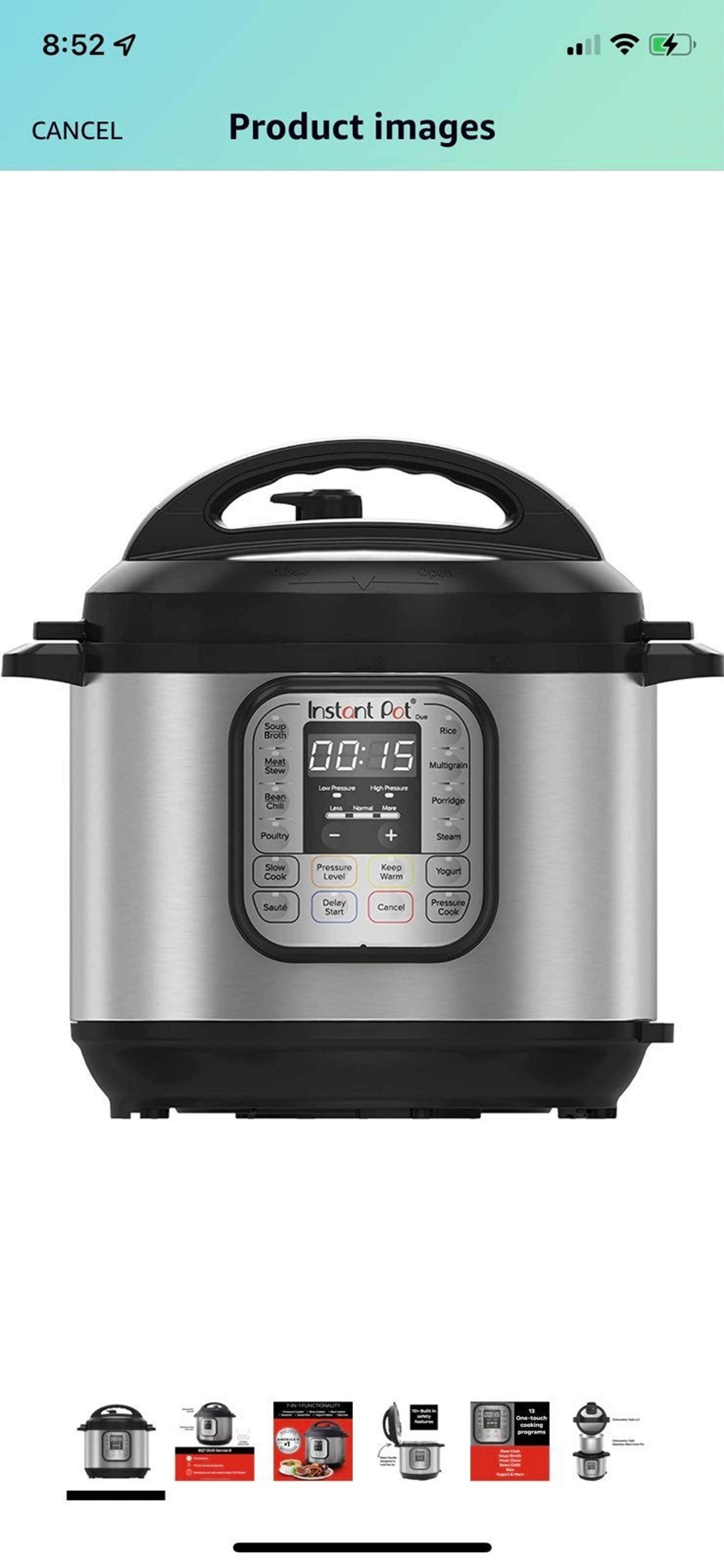 Instant Pot Duo 7-in-1 Electric Pressure Cooker and Instant Pot Bible