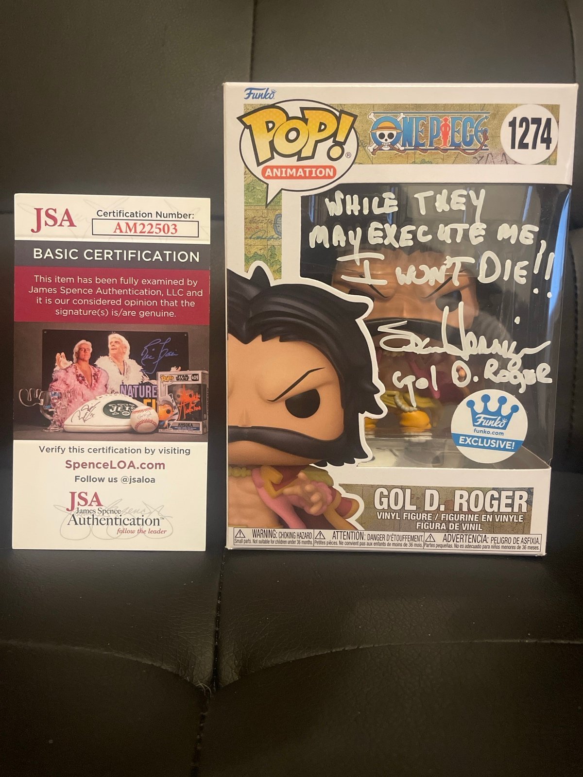 One Piece: Gol D. Roger signed Funko