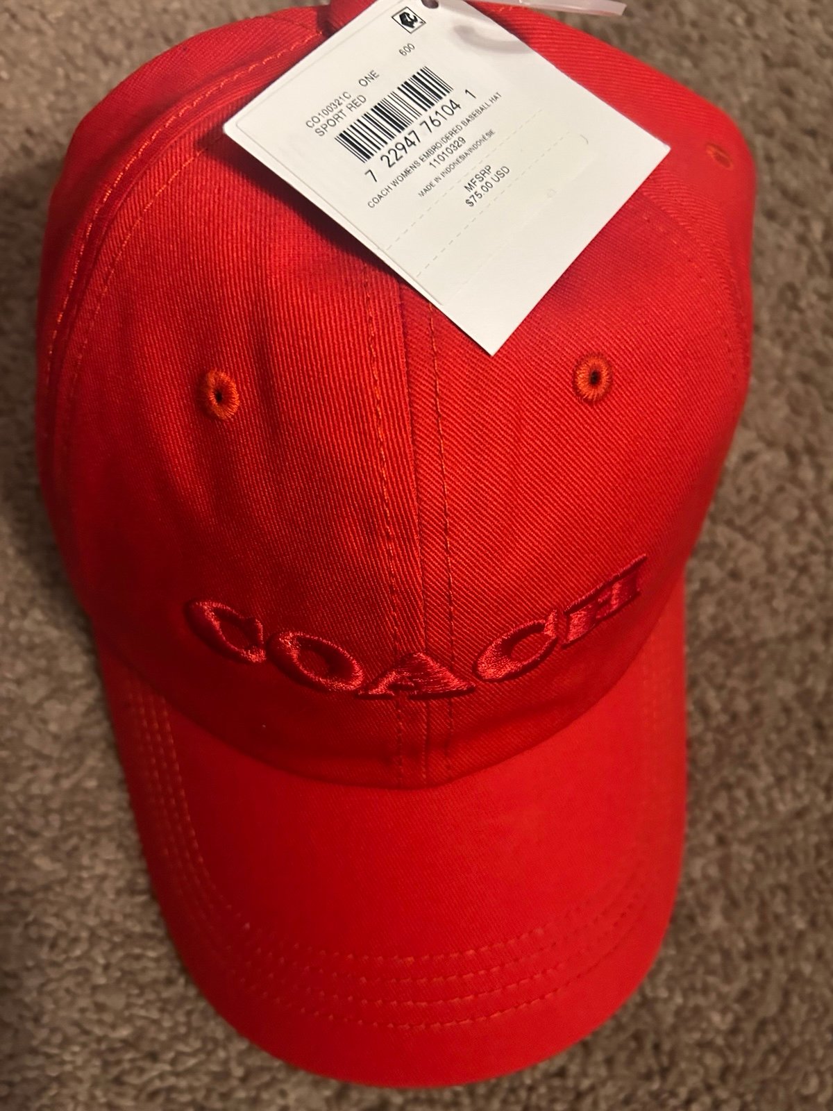 Coach cap