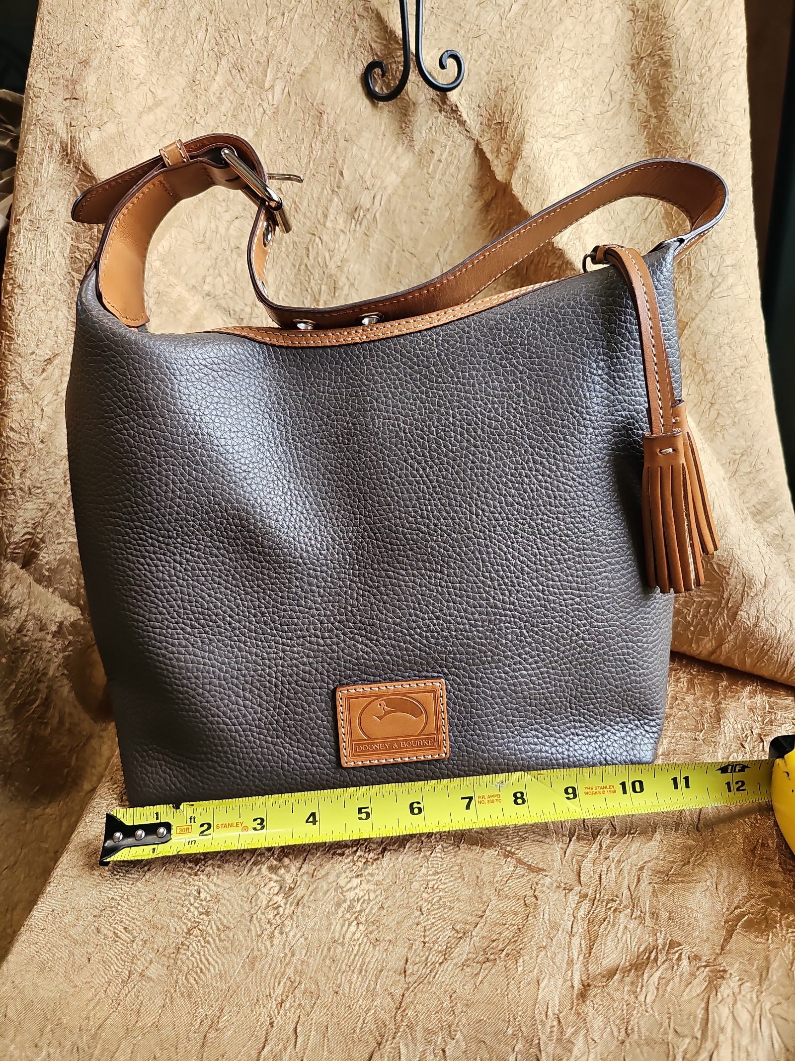 Dooney and Bourke pebbled leather shoulder hobo