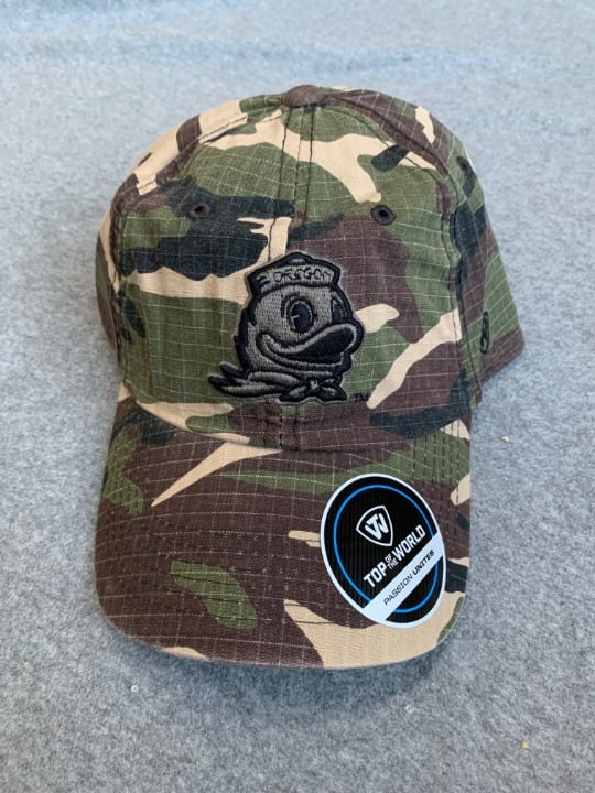 Camo Oregon Ducks Adjustable Hat