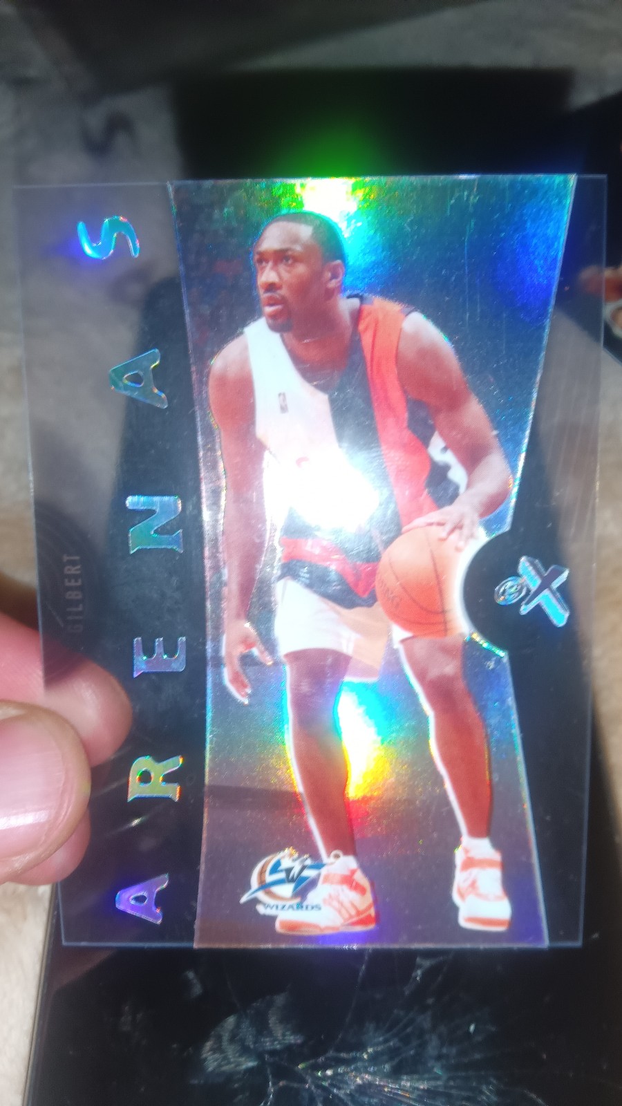 2006 - 07 Fleer eX Gilbert Arenas Acetate Refractor Parallel #40 + 10-20 Bonus