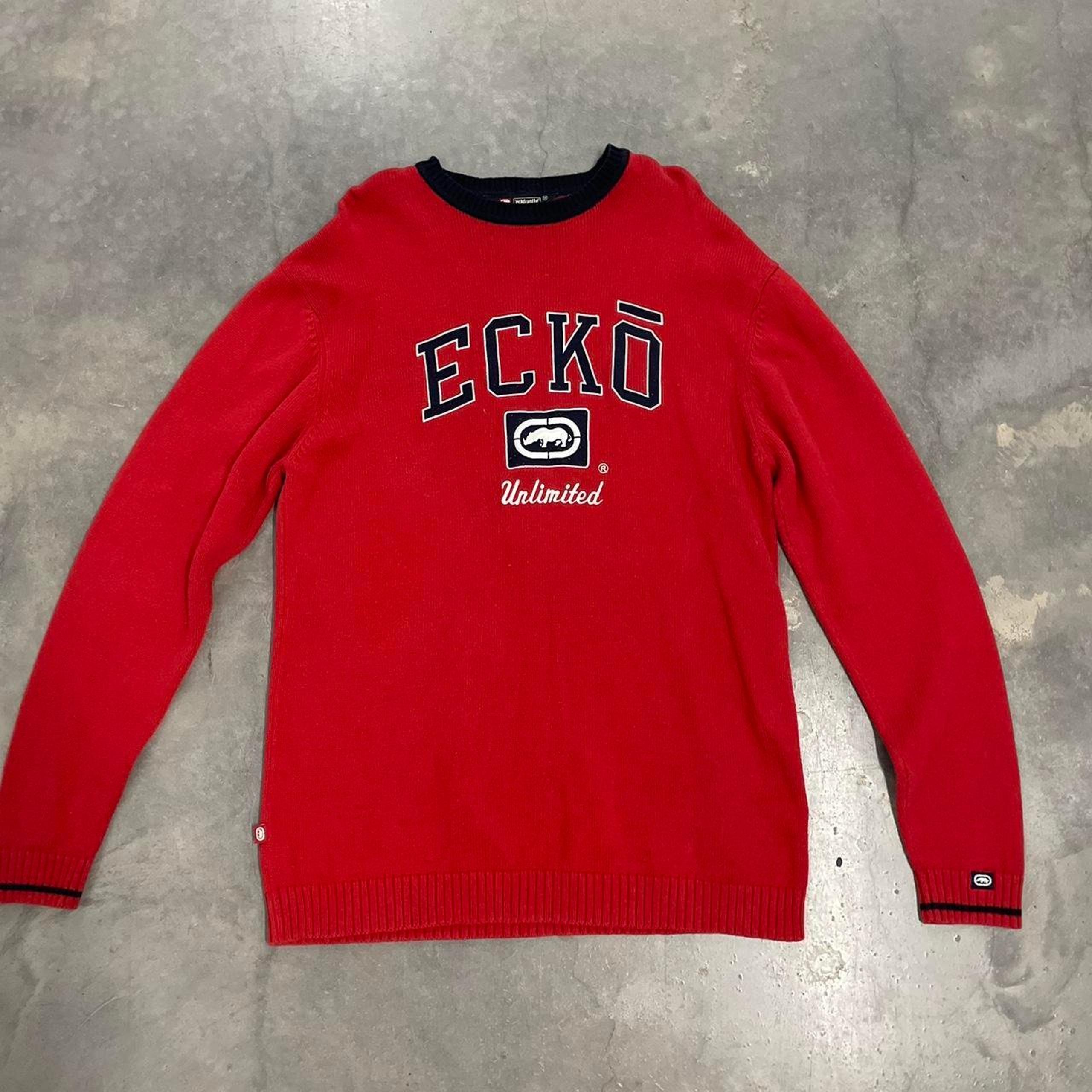 Ecko Unltd. Men's Red Sweater Big & Tall Medium