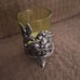 Vintage Glass and silver votives