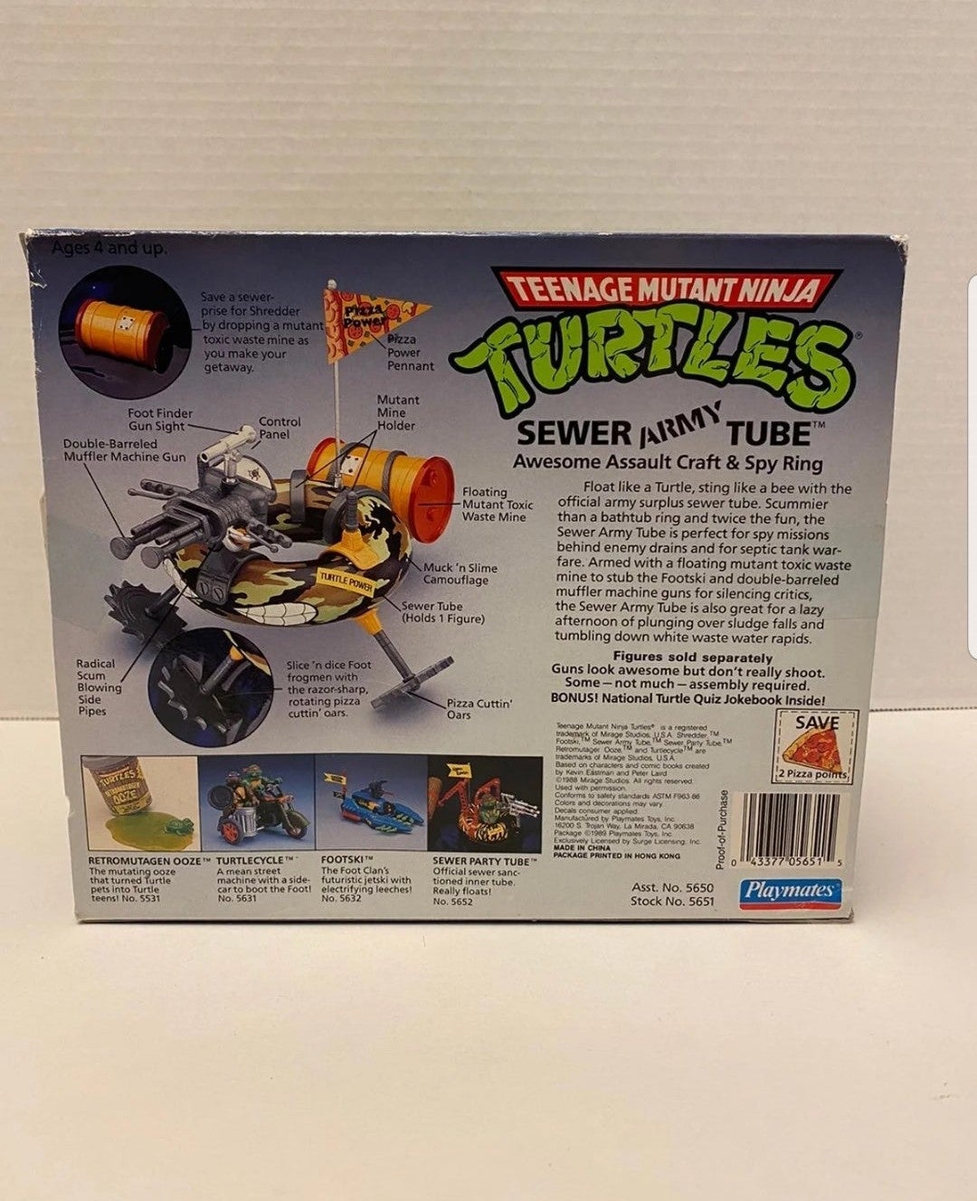 Vintage TMNT Sewer Army Tube