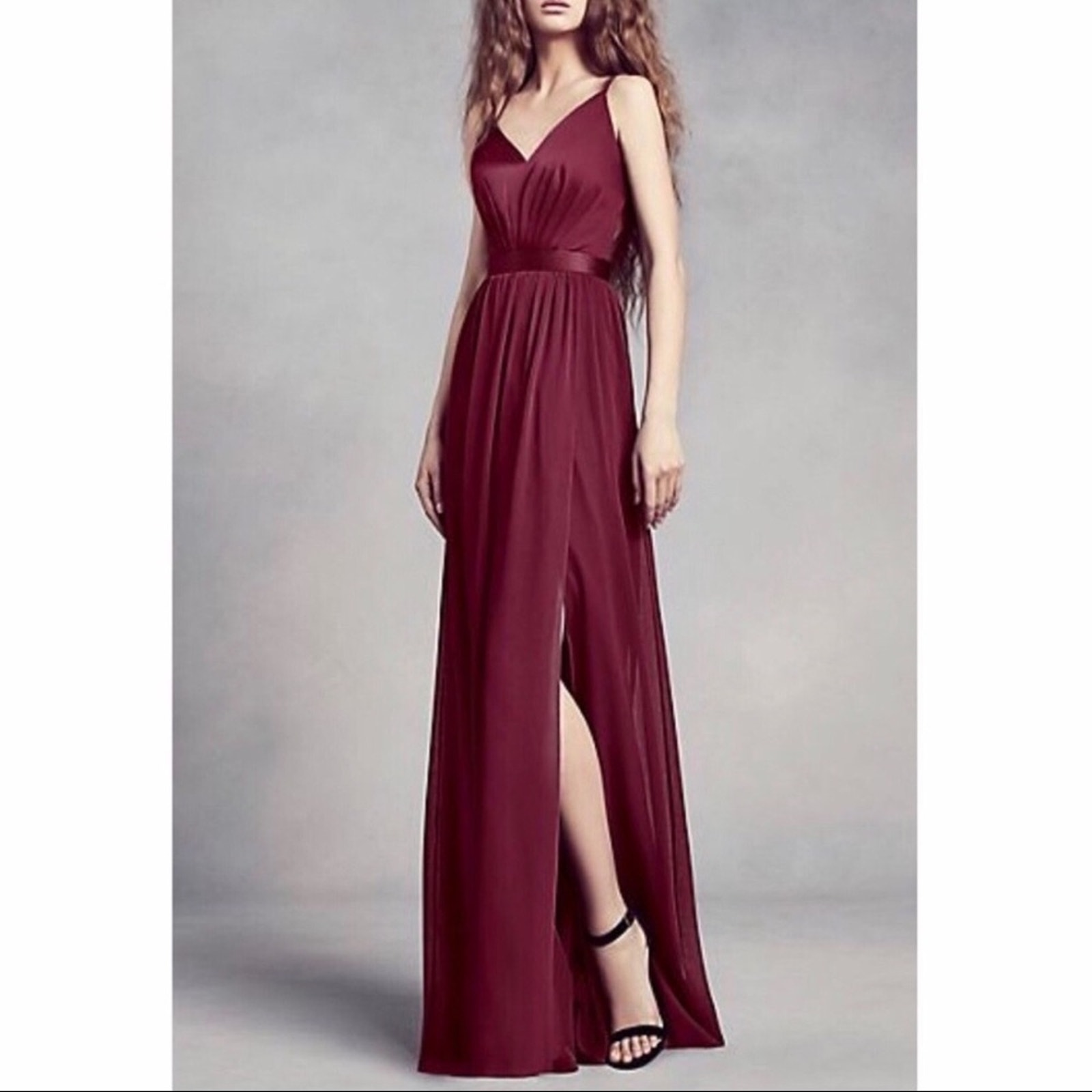 Vera Wang CHARMEUSE + CHIFFON BRIDESMAID DRESS