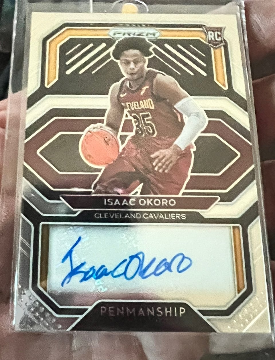 20-21 Panini Prizm Penmanship Issac Occoro Auto in beautiful condition from pack