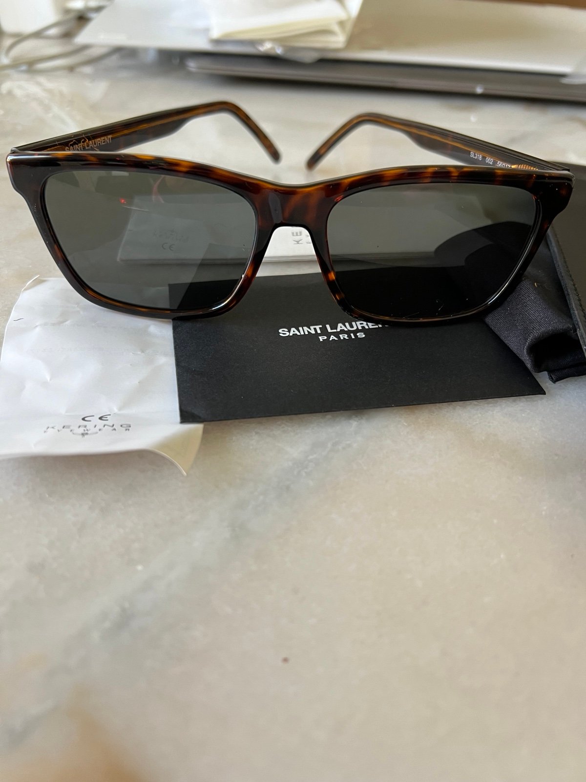 Saint Laurent SL318 002 Wayfarer Sunglasses