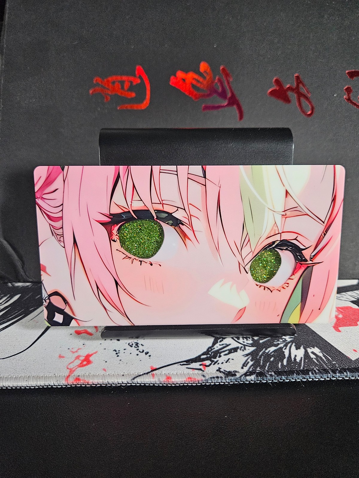 Mitsuri Kanroji Globe Eyes Demon Slayer Glitter Sand Custom