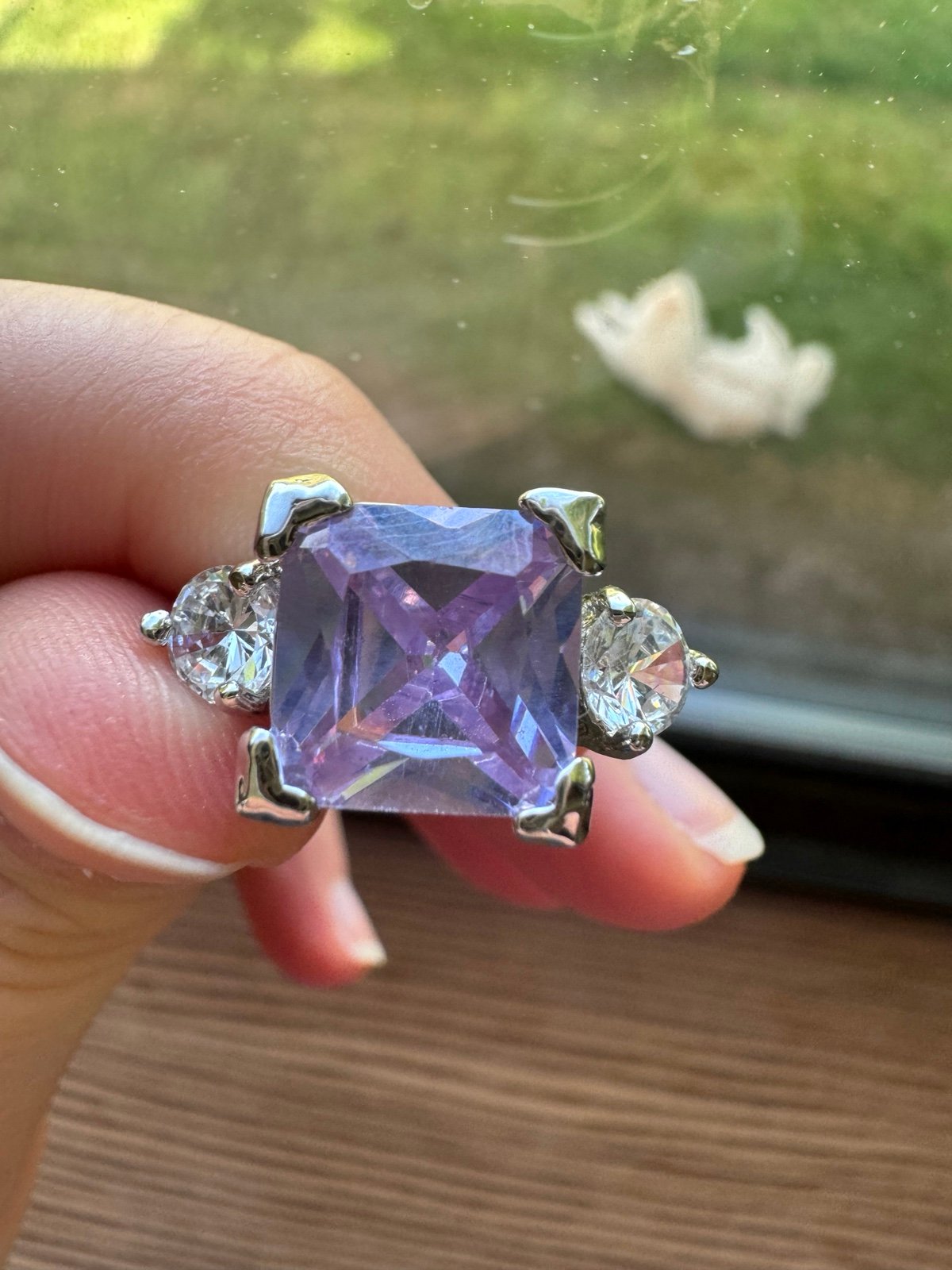 Antique Amethyst Engagement Ring
