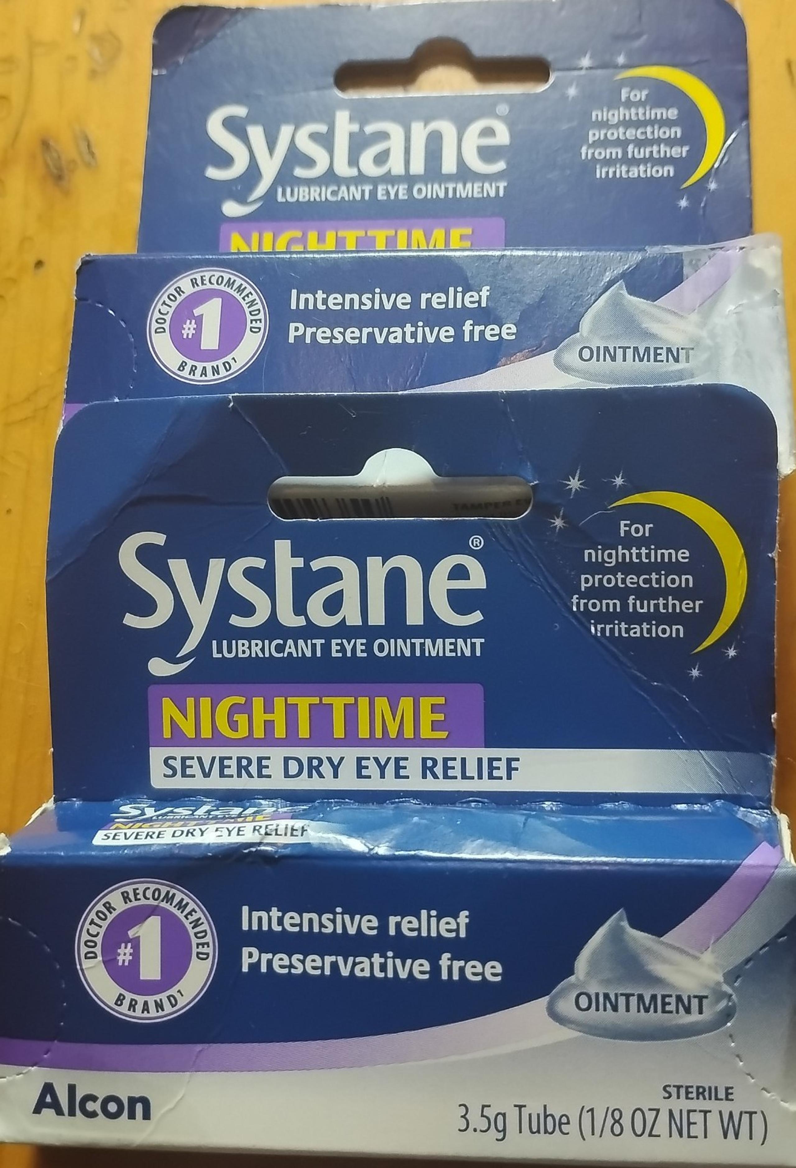 2 boxes Systane Alcon lubricant eye drops nighttime severe dryEye relief ointmen