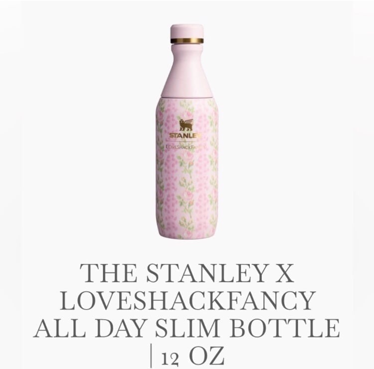 The Stanley x Loveshack Fancy All Day Slim Bottle-12oz