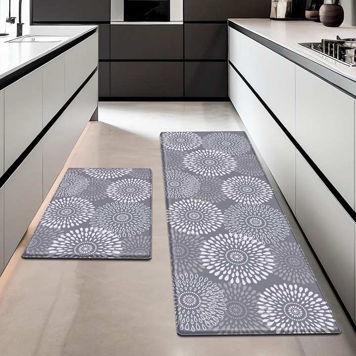 Kitchen Mats for Floor,Cushioned Rug Anti-Fatigue Mats for Kitchen Decor