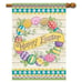 Easter Wreath House Flag- 2 Sided Message, 28 x 40