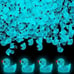 500 Pcs Luminous Mini Resin Ducks Tiny Glow in The Dark Ducks Miniature Ducks S