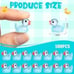 500 Pcs Luminous Mini Resin Ducks Tiny Glow in The Dark Ducks Miniature Ducks S