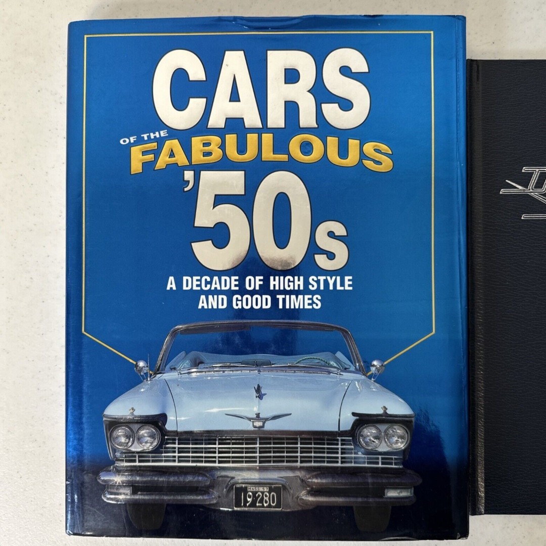 Lot Of 2 Books Classic Cars Of The 50S & Cars Of The Fabulous 50S coffee table