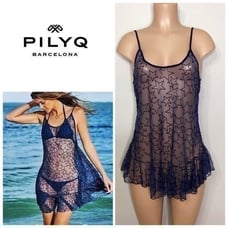 New. Pilyq navy starry cover up. XS/S. Normally 160