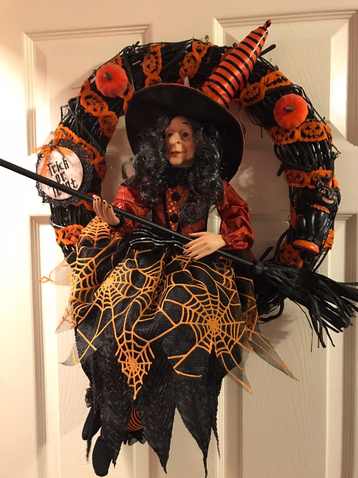 Broomstick Blvd Witch Wreath