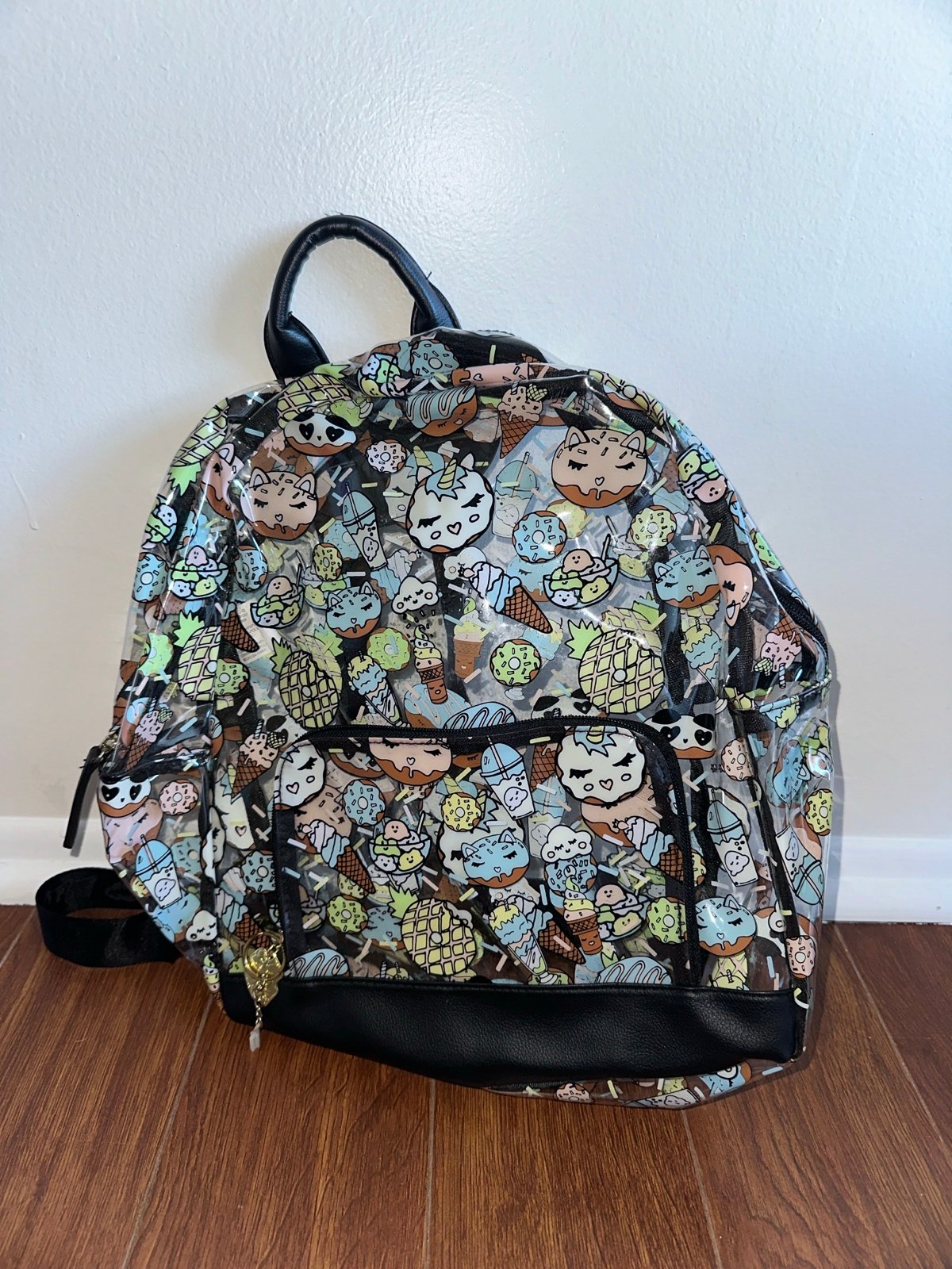 Betsey Johnson clear backpacks
