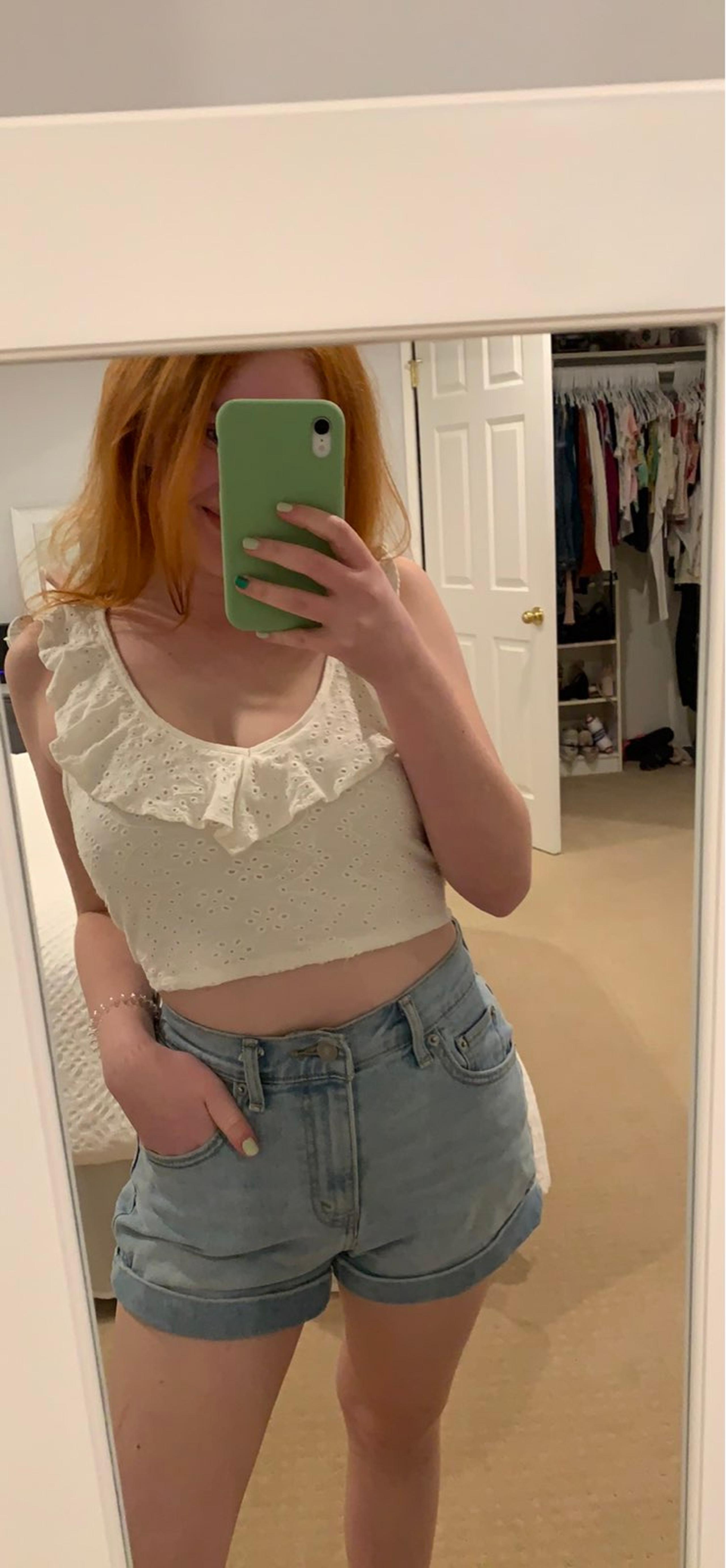 white tank top