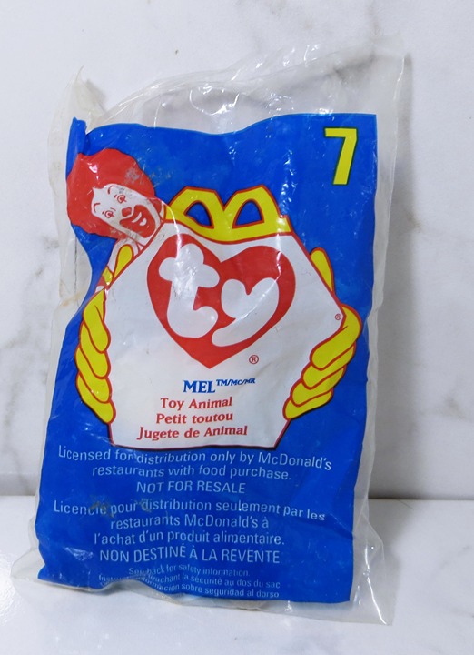 MEL THE KOALA BEAR toy Ty Beanie Babies #7 new 1998 McDonalds Happy Meal-NIP