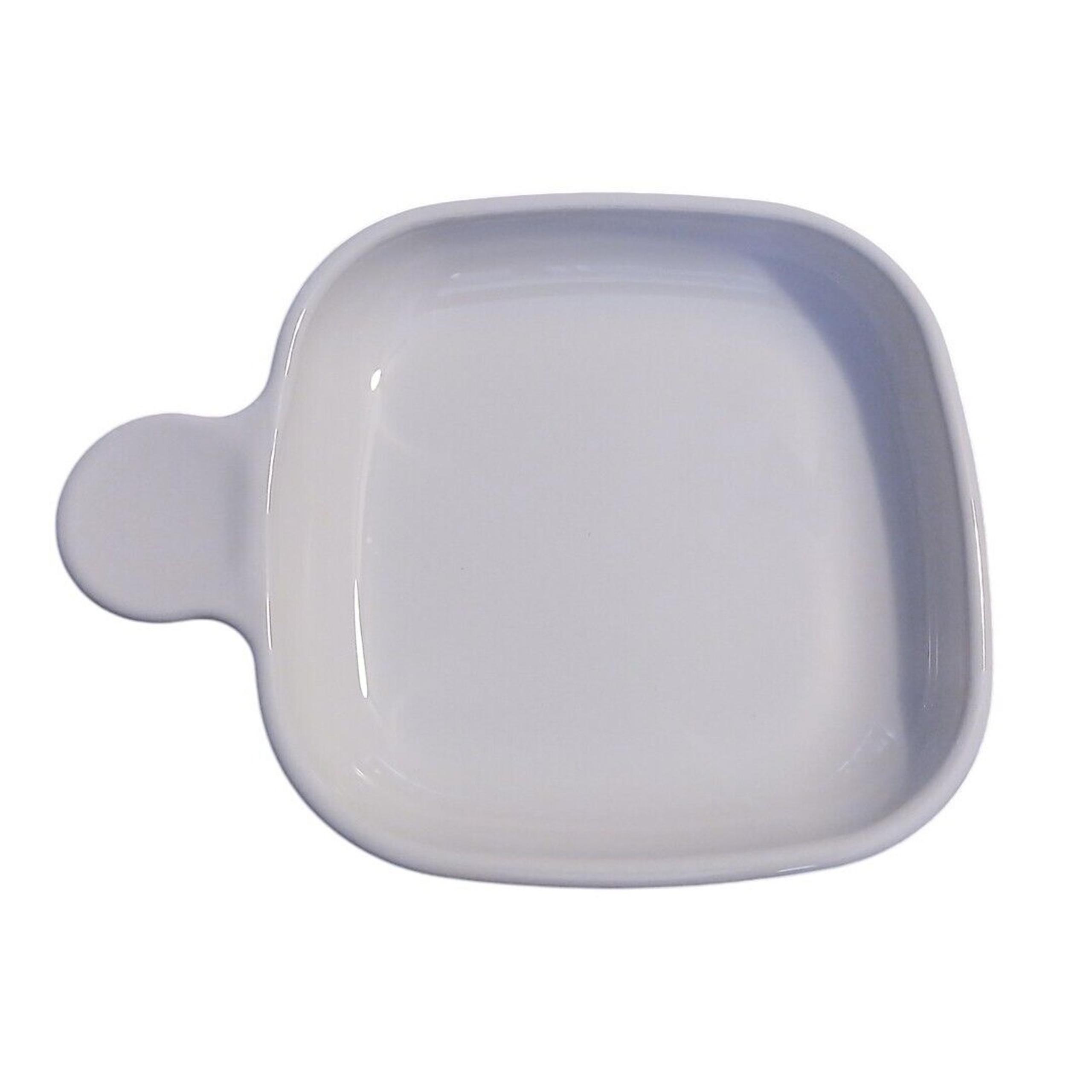 Vtg Corning Ware White P-185-B Grab It Sidekick 6" Sandwich Snack Plate