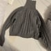 NWT Lulu’s matching grey cable knit turtleneck sweater and skirt set