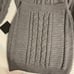 NWT Lulu’s matching grey cable knit turtleneck sweater and skirt set