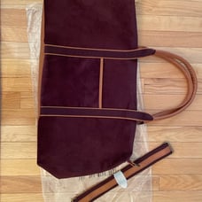 Burgundy corduroy duffle bag with detachable strap DSW(NWT)