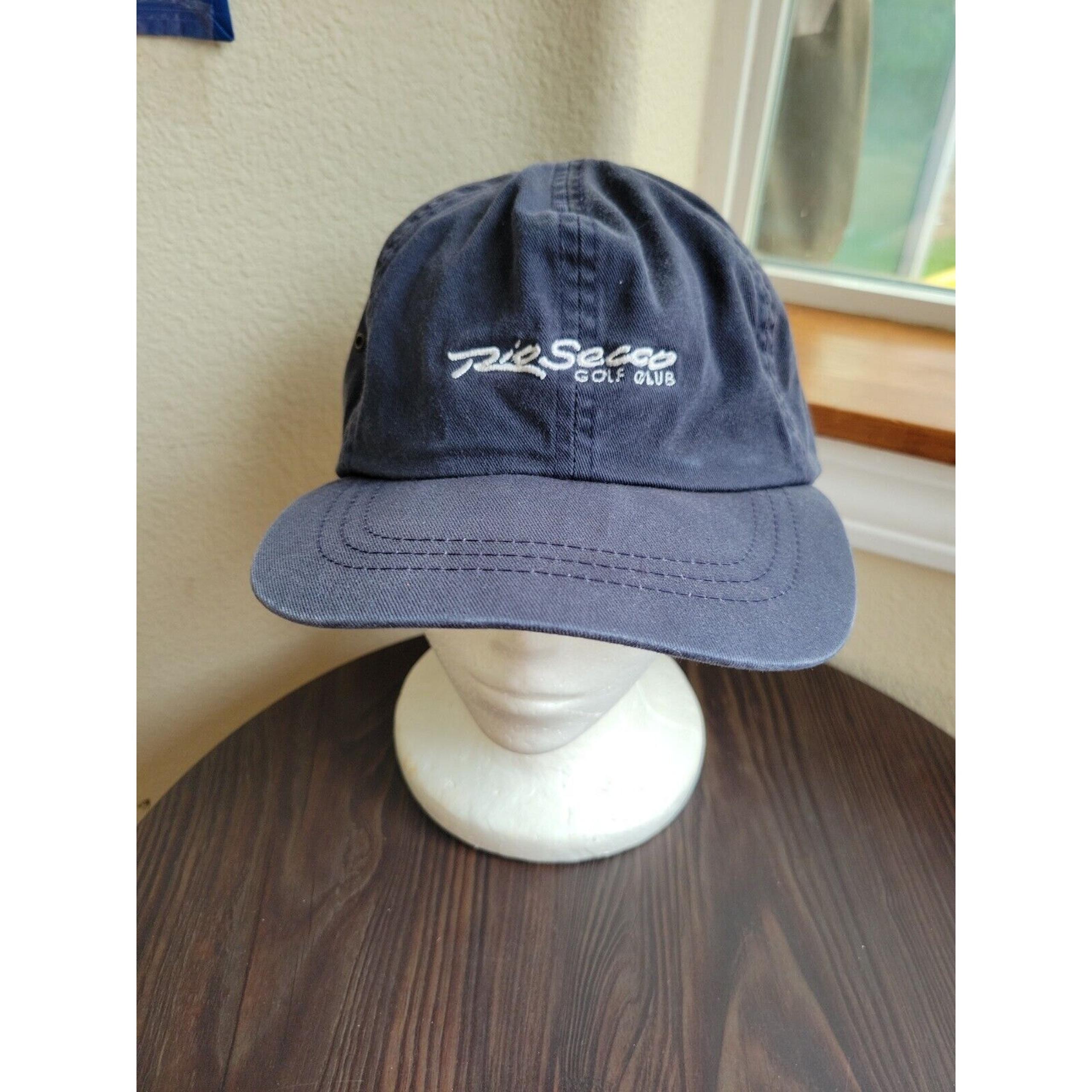 Tommy Hilfiger GOLF HAT-Navy-Leather Strap-Vintage