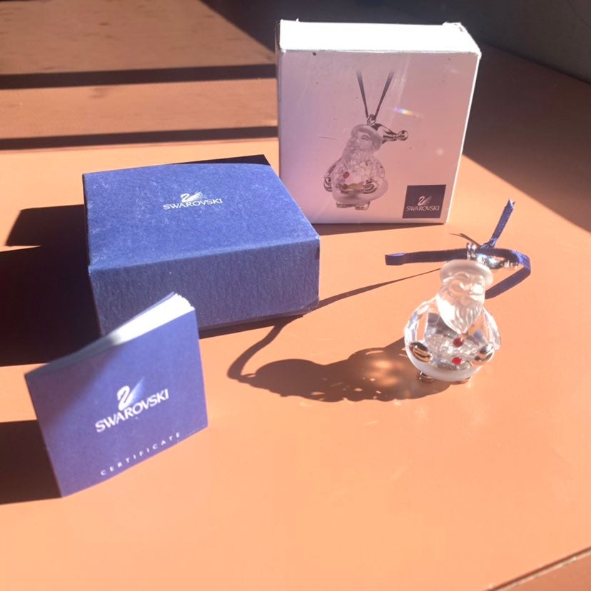 Swarovski crystals santa ornimant