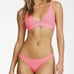 Billabong Sol Searcher Womens High Point Tri Two Piece Bikini in Pink Sz M