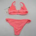 Billabong Sol Searcher Womens High Point Tri Two Piece Bikini in Pink Sz M