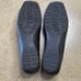 Stuart Weitzman Croc Embossed Patent Leather Square Toe Loafers 7.5 Brown