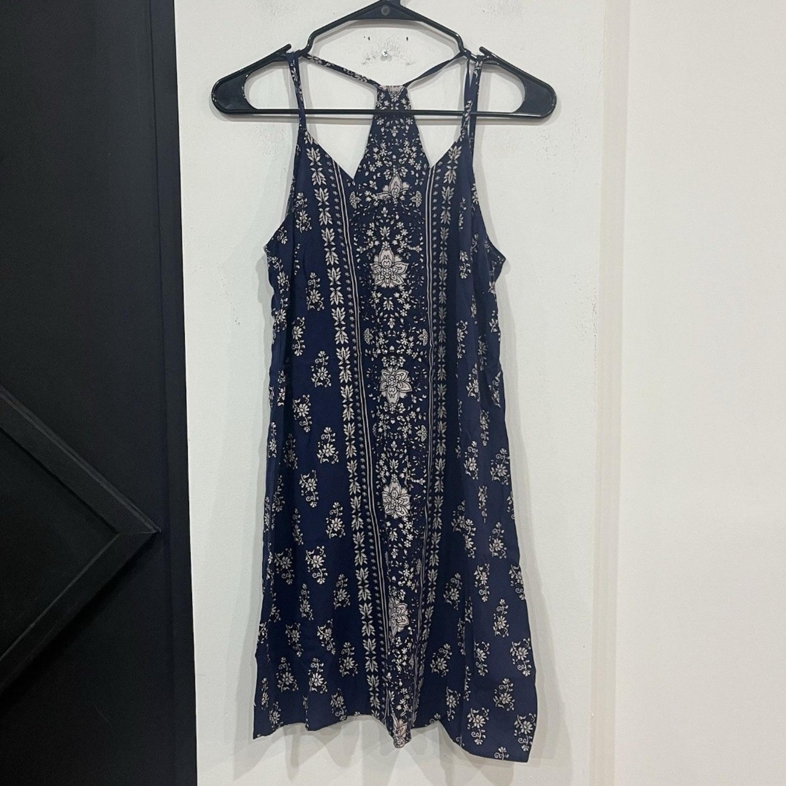 Maurices Blue Bandana Print Woven Tank Dress Size Small