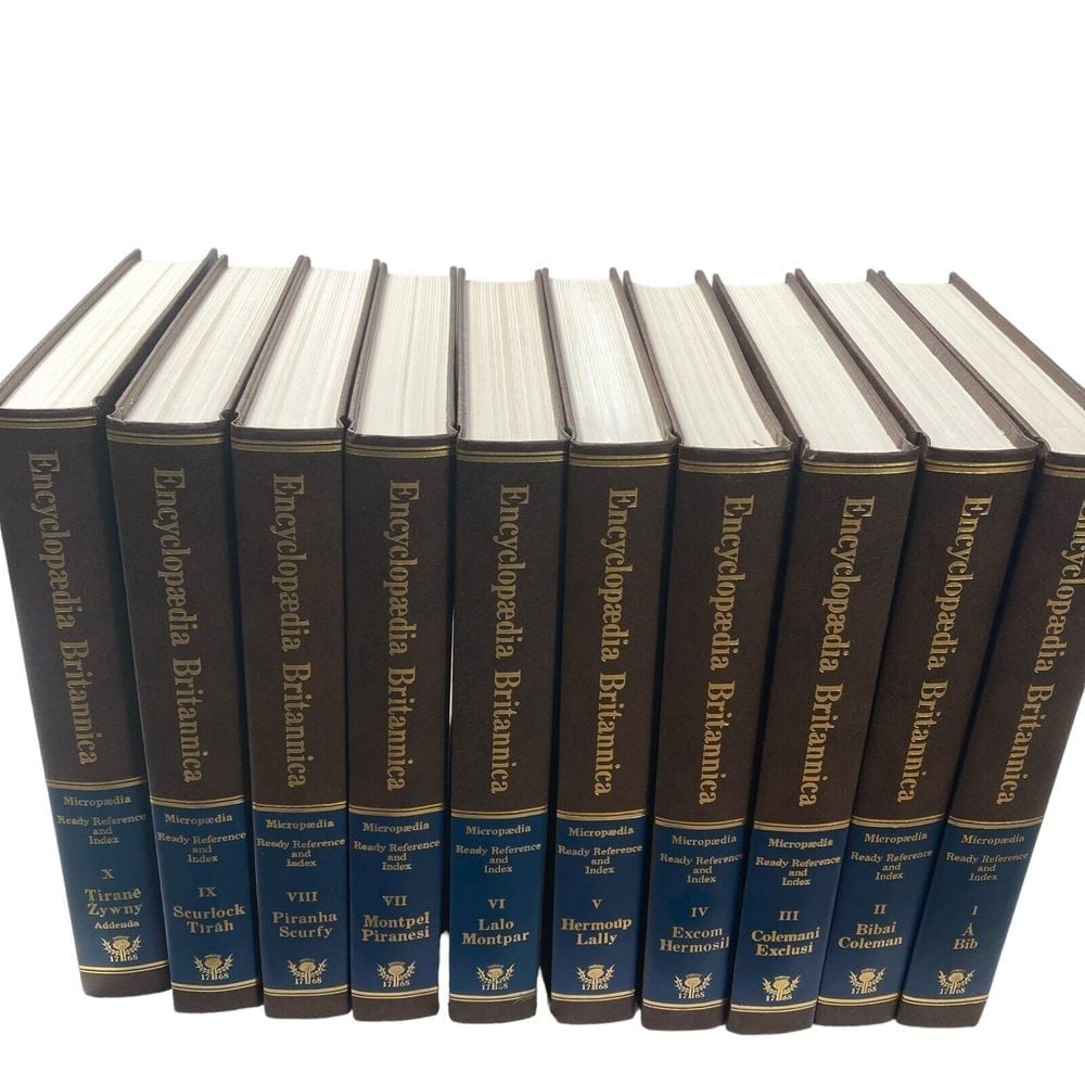 10 books Encyclopedia Britannica Micropedia USA 15th Edition Ready Ref Index